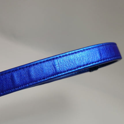 Chanel Le Boy Small Electric Royal Blue Patent Leather Bag