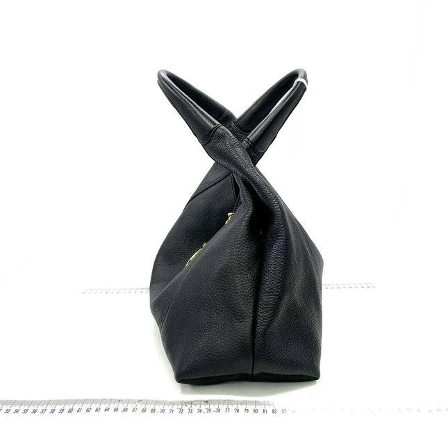 Gucci Softbit Maxi Shoulder Bag Black Calfskin Leather