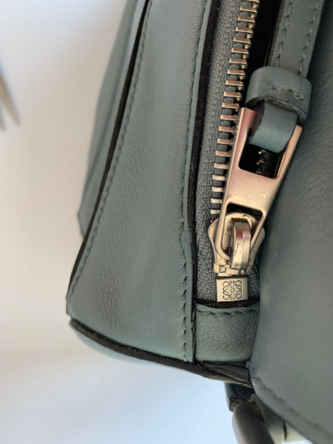 Sold Loewe Puzzle Small Blue Leather Crossbody Bag