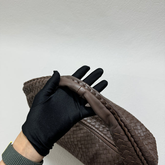 Sold Bottega Veneta Hobo Bag Large Milk Chocolate Brown Lambskin leather 47cm