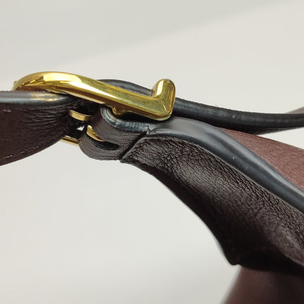 CELINE Romy Medium Hickory Brown Calfskin Leather Shoulder Bag