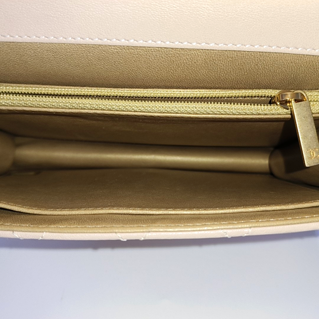 Chanel Classic Vertical Pearl Small Light Pink Flap Bag Gold Hardware