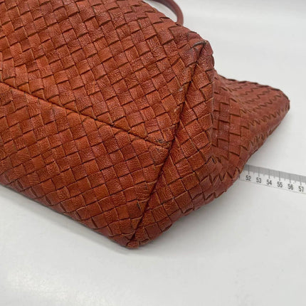 Bottega Veneta Cabat Tote Burnt Metallic Orange Intrecciato Leather 40cm