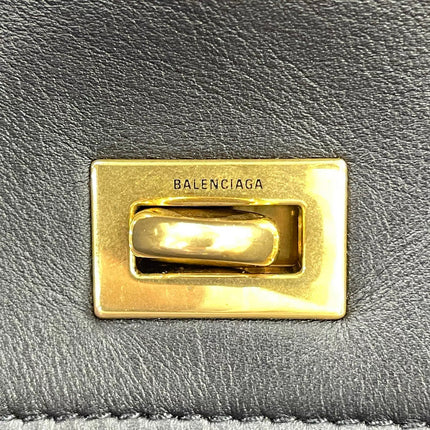 Balenciaga Rodeo Large Black Calfskin Leather Two Way Bag