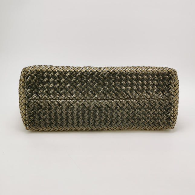 Bottega Veneta Cabat Large Intreccio Transparent Leather and PVC Tote Bag