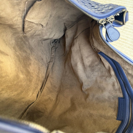 Bottega Veneta Maxi Convertible Tote Navy Leather 50cm