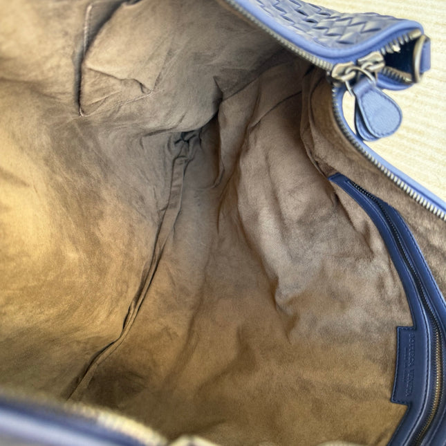 Bottega Veneta Maxi Convertible Tote Navy Leather 50cm