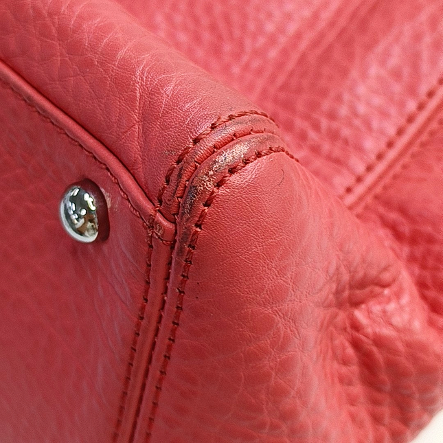 Chanel Cerf Executive Large Coral Pink Leather Handbag 40cm