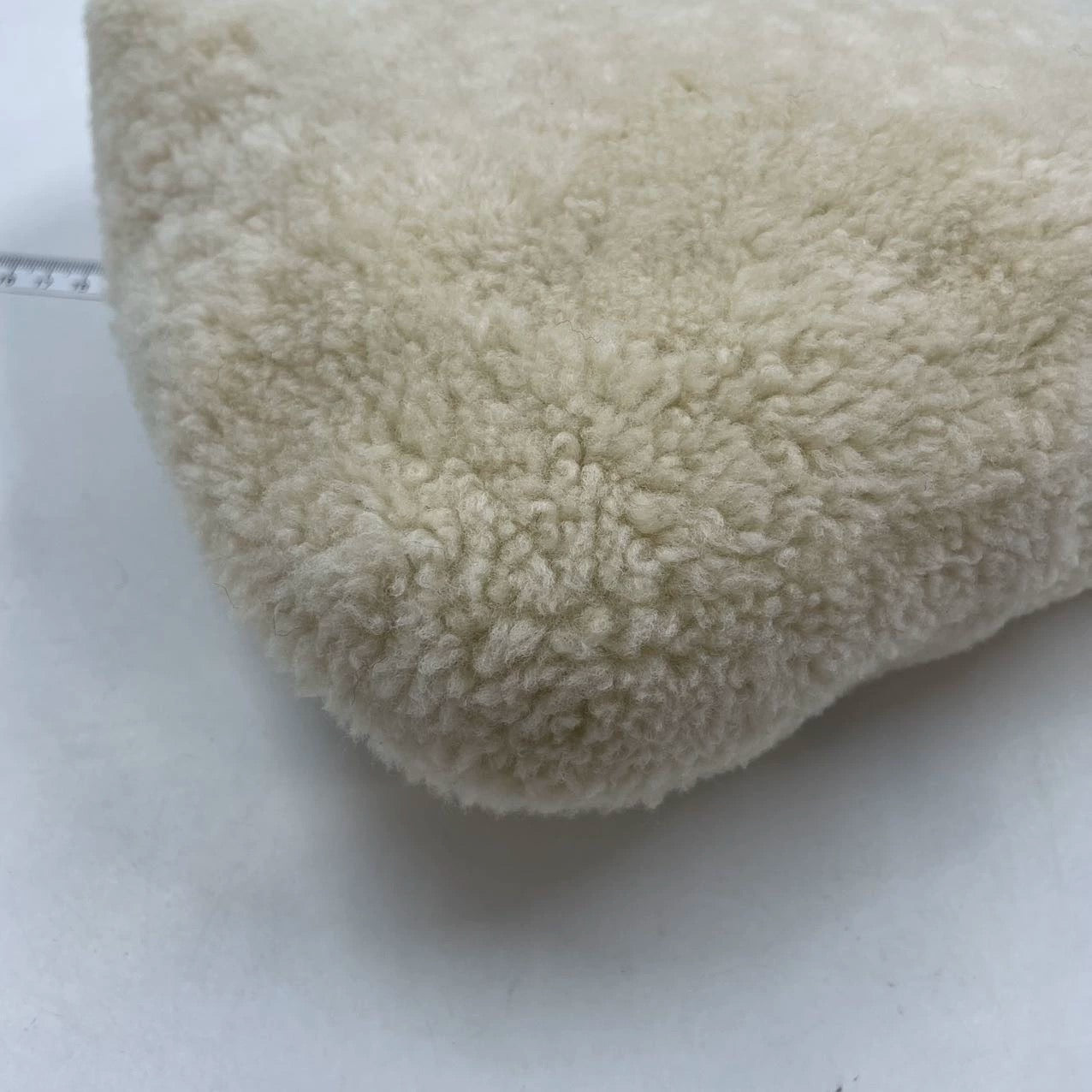 Gucci Jackie 1961 White Fluffy Shearling Bag Small