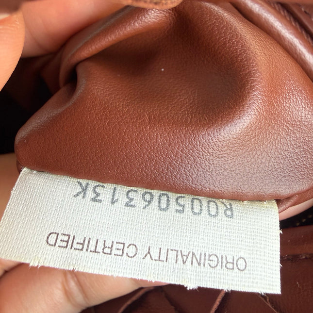 Bottega Veneta Hop Hobo Medium Leather Brick Red 46cm