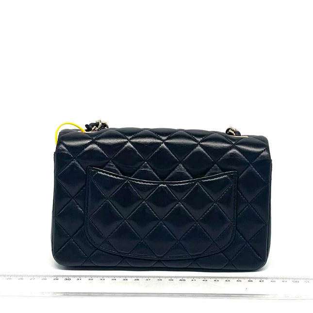 Chanel Classic Flap Mini 2016 Black Lambskin Leather Gold Hardware