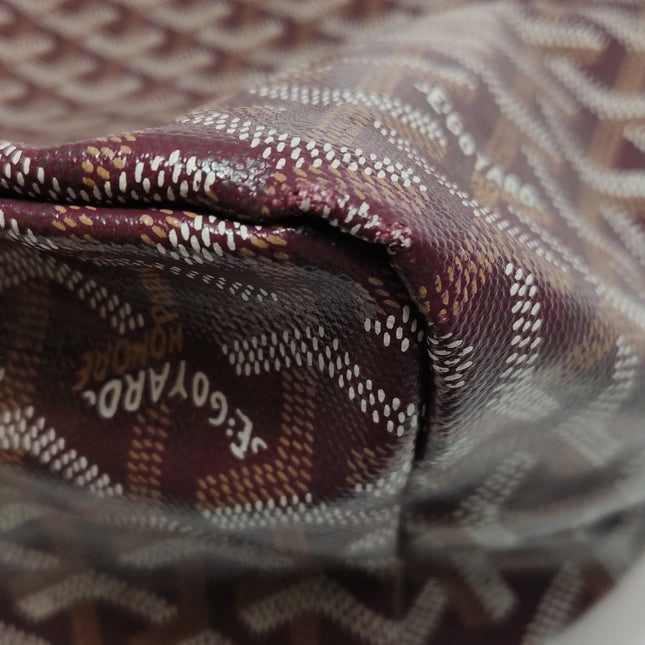 Goyard Saint Louis PM Medium Burgundy Goyardine Tote 2017