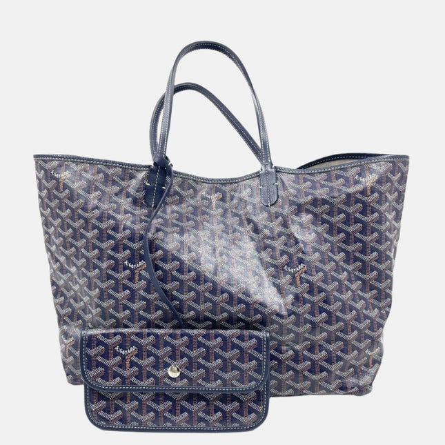 Goyard Saint Louis PM Tote Medium Navy-Luxbags