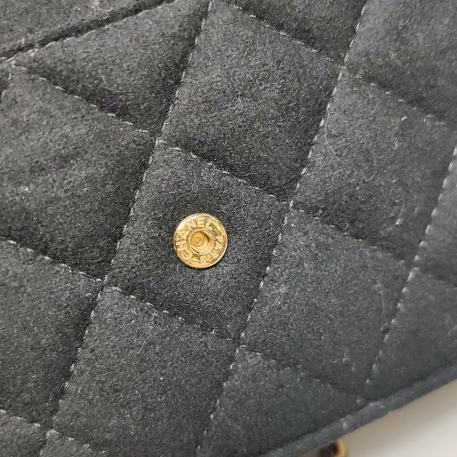 Chanel Wallet on Chain Métiers d'Art Paris-Hamburg 2018 Black Wool Nautical Charms