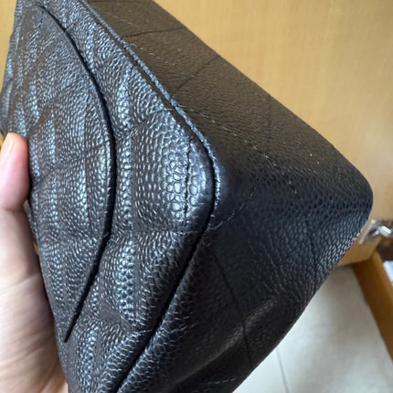 Chanel Classic Flap Mini Black Caviar Silver Hardware 2017-18