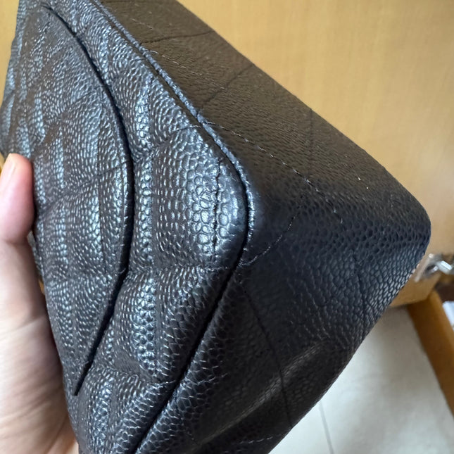 Chanel Classic Flap Mini Black Caviar Silver Hardware 2017-18
