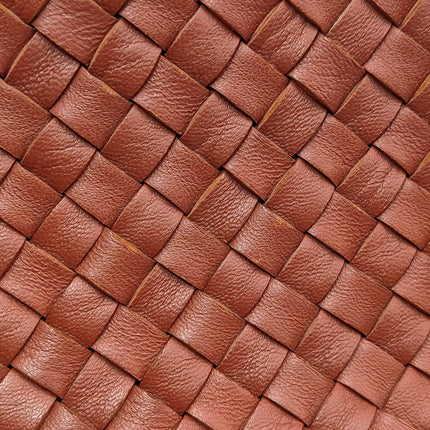 Bottega Veneta Cabat Large Intreccio Leather Tote Bag Brick Red 41cm