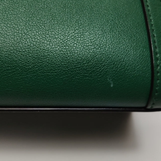 Gucci Diana Mini Green Leather Bag Bamboo Handle with Strap