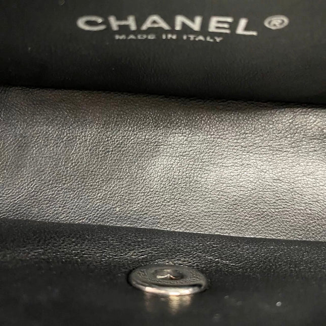 Chanel Classic Flap Mini Black Caviar Silver Hardware 2017-18