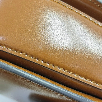 Gucci Bamboo 1947 Small Brown Top Handle Bag Leather with Strap