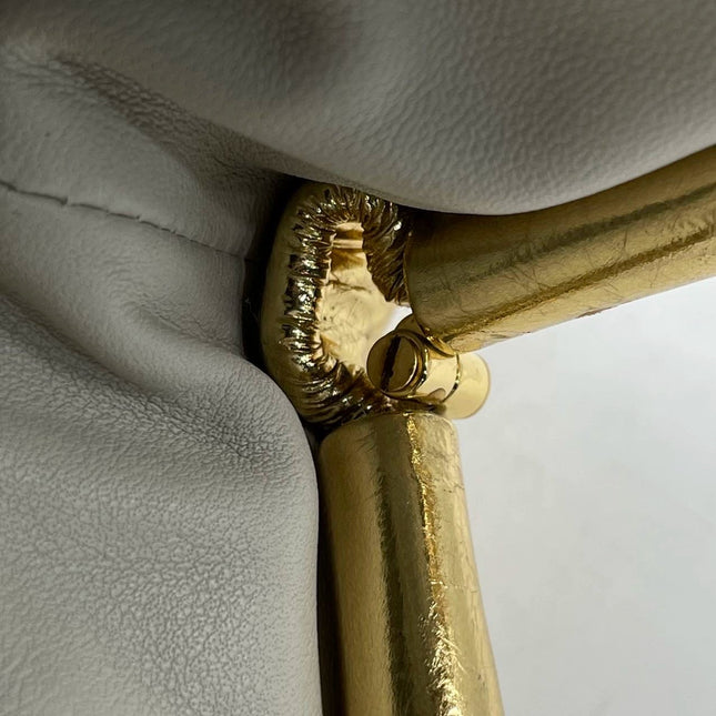 Sold Bottega Veneta Pouch Mini Gold Lambskin Leather