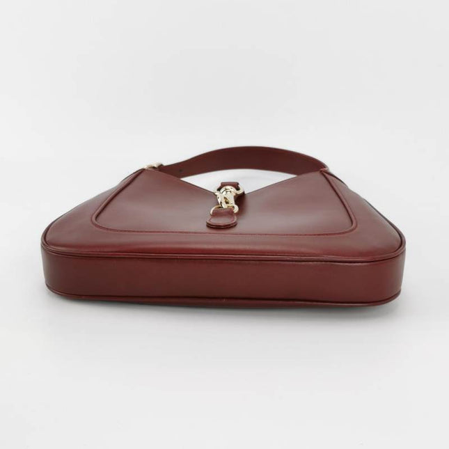 Gucci Jackie 1961 Small Ancora Red Burgundy Leather Shoulder Bag S24