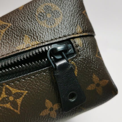 Louis Vuitton Atlantis Small Brown Monogram Canvas Bucket Bag with Strap