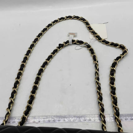 Chanel Classic Flap Jumbo Cuir d'Agneau Noir Rabat Simple Accastillage Doré 2010-11