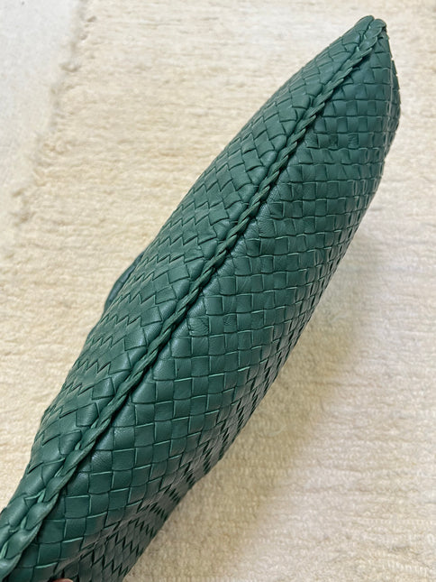 Bottega Veneta Veneta Hobo Large Dark Green 47cm Lambskin Leather