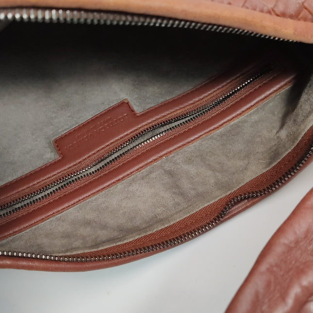 Bottega Veneta Hobo Bag Lambskin leather Brick Red 47cm