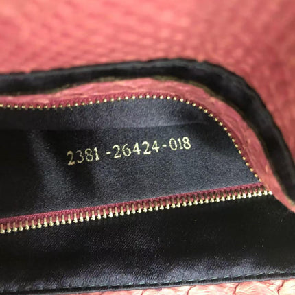 FENDI Baguette Vintage Purple Python-skin Leather Shoulder Bag