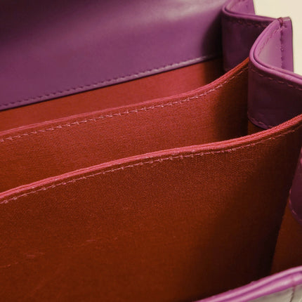 Bvlgari Serpenti Forever Small Leather Top Handle Crossbody Bag Pink