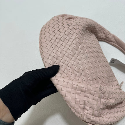 Bottega Veneta Belly Hobo Intrecciato Light Cherry Blossom Pink Nappa Leather Medium 40cm