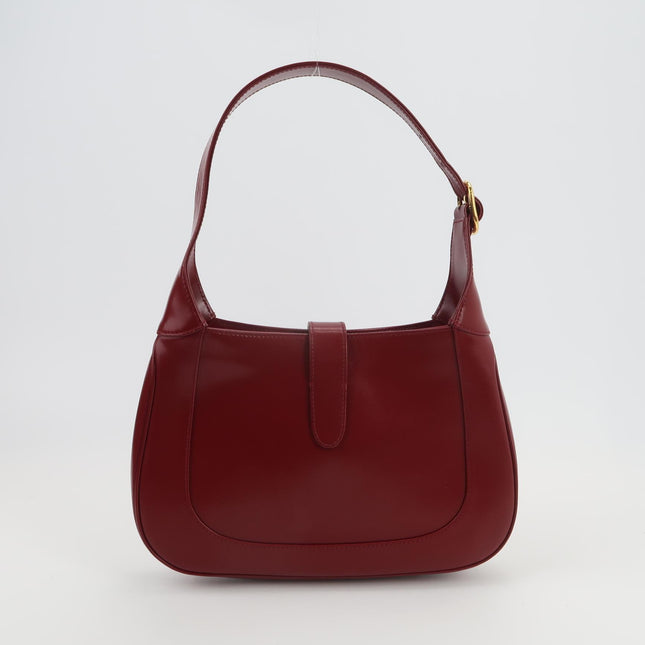 Gucci Jackie 1961 Red Burgundy Leather Bag Small Shoulder Bag