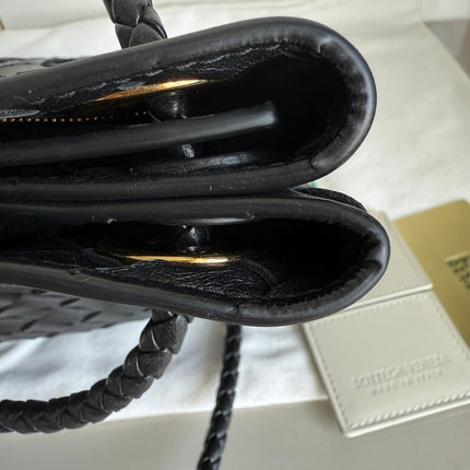 Bottega Veneta Small Andiamo Black Intrecciato Handbag 2023