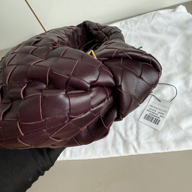Bottega Veneta Jodie Mini Dark Burgundy Wine Leather