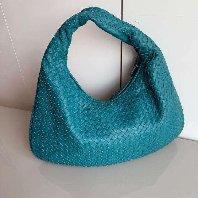 Bottega Veneta Hobo Bag Lambskin leather Green 47cm-Luxbags