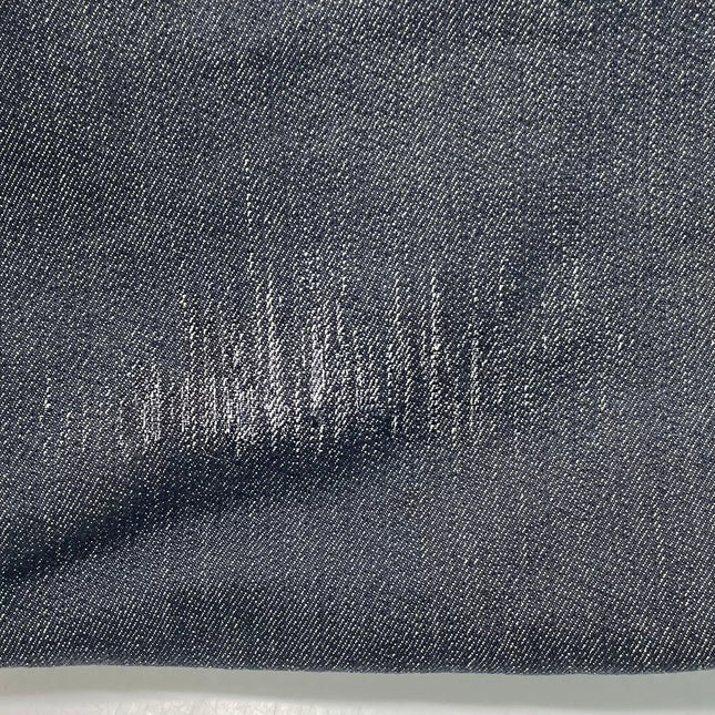 Chanel Deauville Tote Navy Denim Cloth Leather Chain Strap Small 34cm