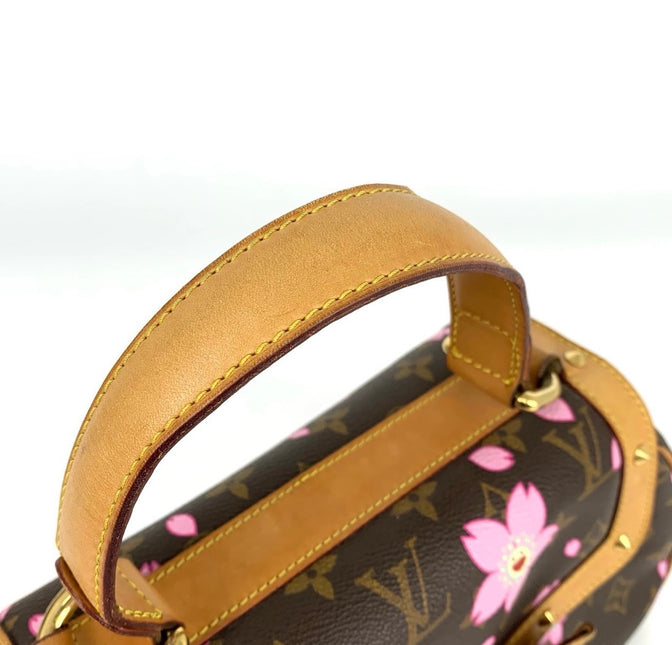 Louis Vuitton x Takashi Murakami Cherry Blossom Sack Reto PM Monogram Handbag