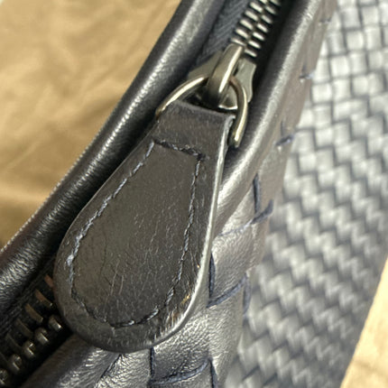 Bottega Veneta Hobo Maxi Midnight Navy Black leather Tiny Fringes 50cm