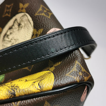 Louis Vuitton Speedy 25 Bandouliere Fornasetti Louvre Stamps