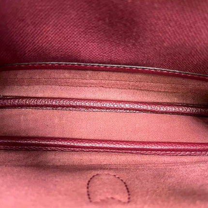 Gucci Jackie 1961 Small Burgundy Grained Leather Shoulder Bag