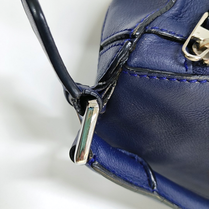 Loewe Puzzle Small Navy Calfskin leather bag