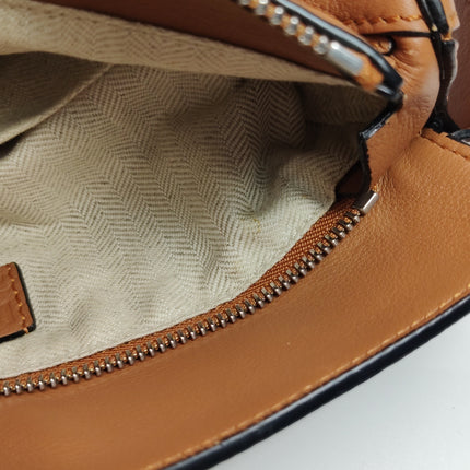 Loewe Puzzle Small Black White Brown Stripes Crossbody Bag