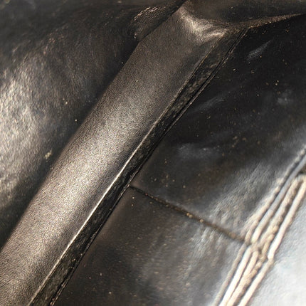 Chanel Classic Flap Medium Dark Navy Caviar Leather with 24k Gold Hardware, 2008