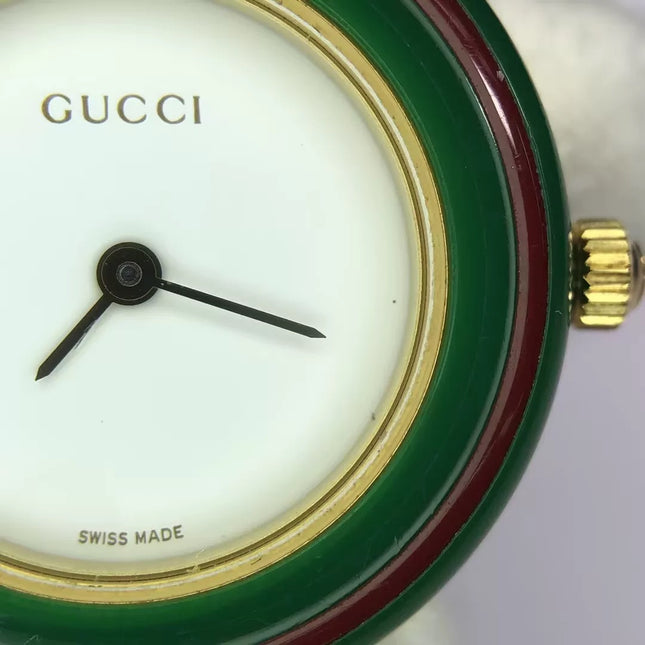 Gucci Play Watch Rainbow Interchangable Ceramic Bazel Bangle Watch 12 Colors