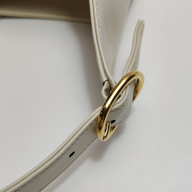 Gucci Jackie 1961 Small Leather Bag White with Strap