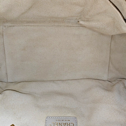 Chanel Double Stitch Retro Chain Accordion Flap Bag Brown Calfskin Leather