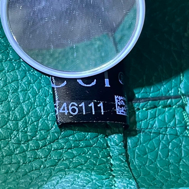 Gucci Jackie 1961 Green Grained Leather Bag Small with Adjustable Strap