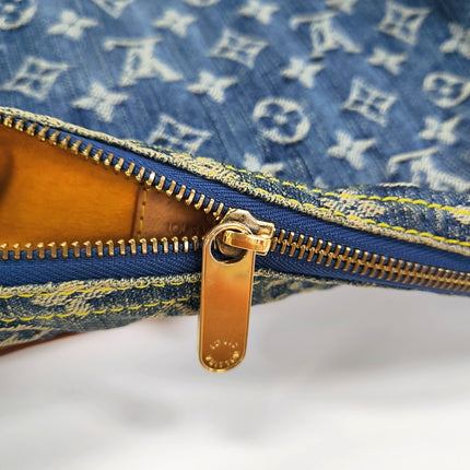 Louis Vuitton Monogram Blue Denim Baggy PM Shoulder Bag